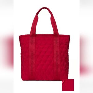 Victoria's Secret Red Quilted Tote